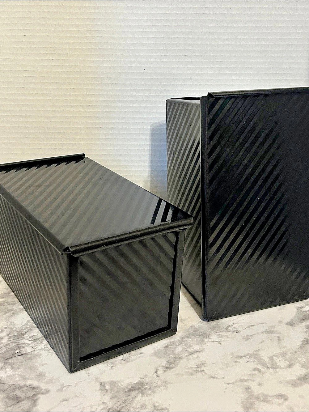 Pair of Black Pullman Bread Pans